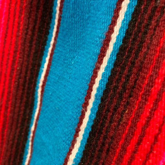 Women's Unbranded Blue Multi-color Striped Hoodie, OS - Picture 6 of 7